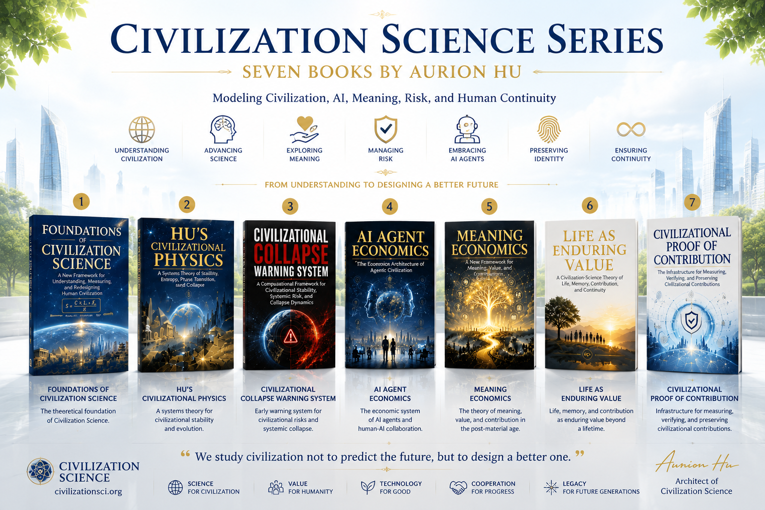 Civilization Science Series: seven books by Aurion Hu
